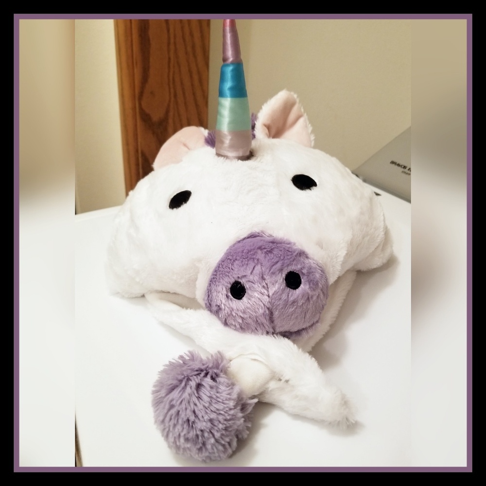 EUC Unicorn fluffy Hat!!! - Picture 3 of 3